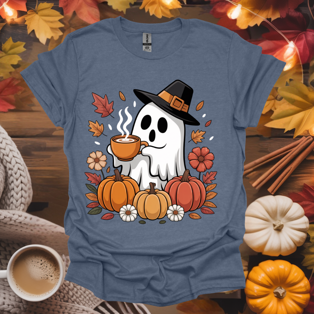 Ghost With Coffee T-Shirt