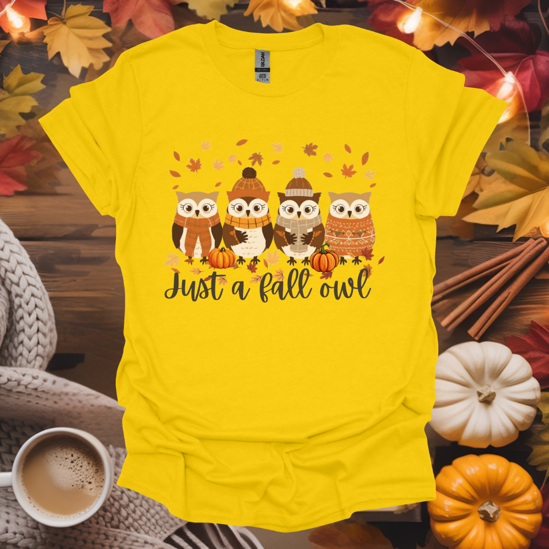 Just a Fall Owl T-Shirt