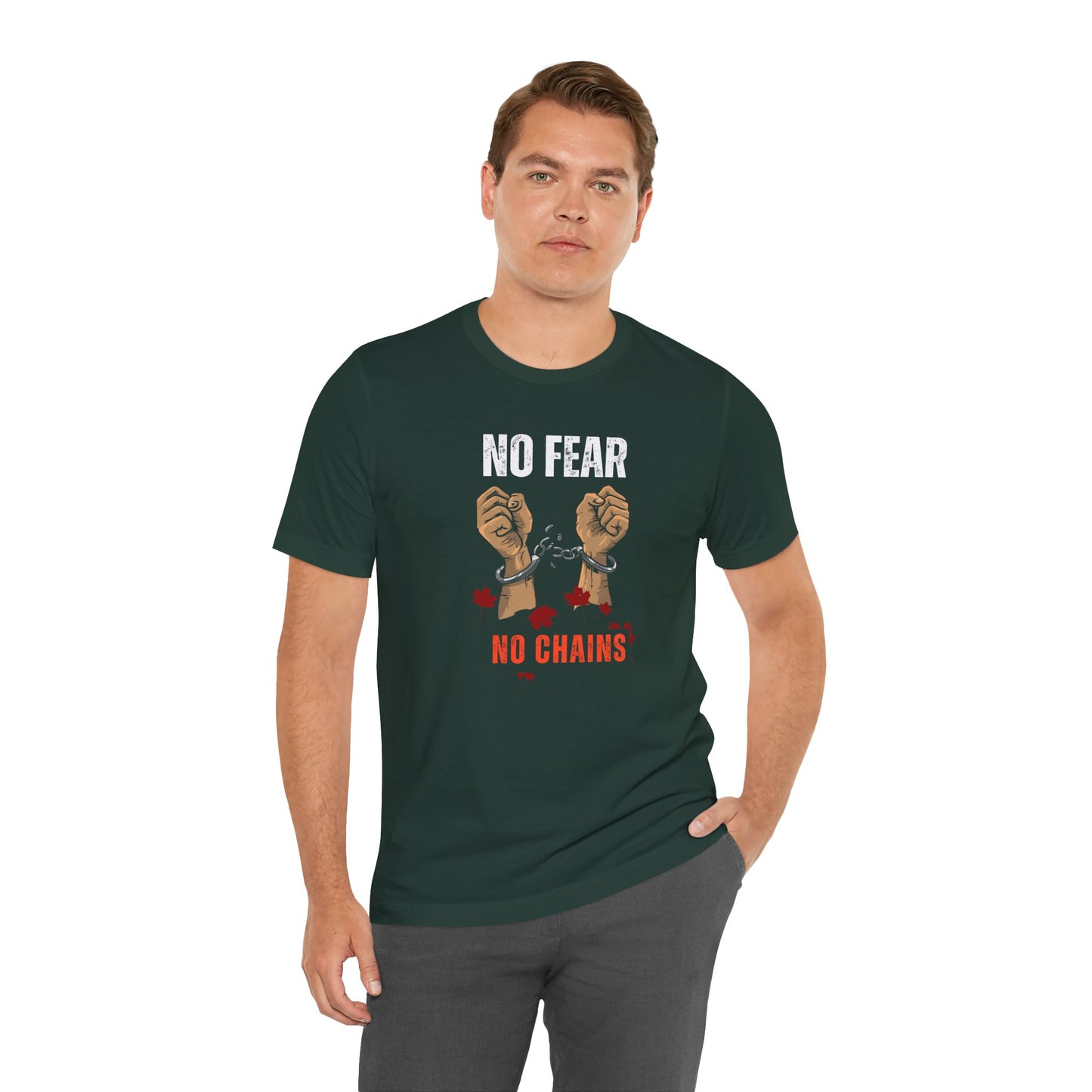 CANADA "No Fear, No Chains" unisex adult T-Shirt