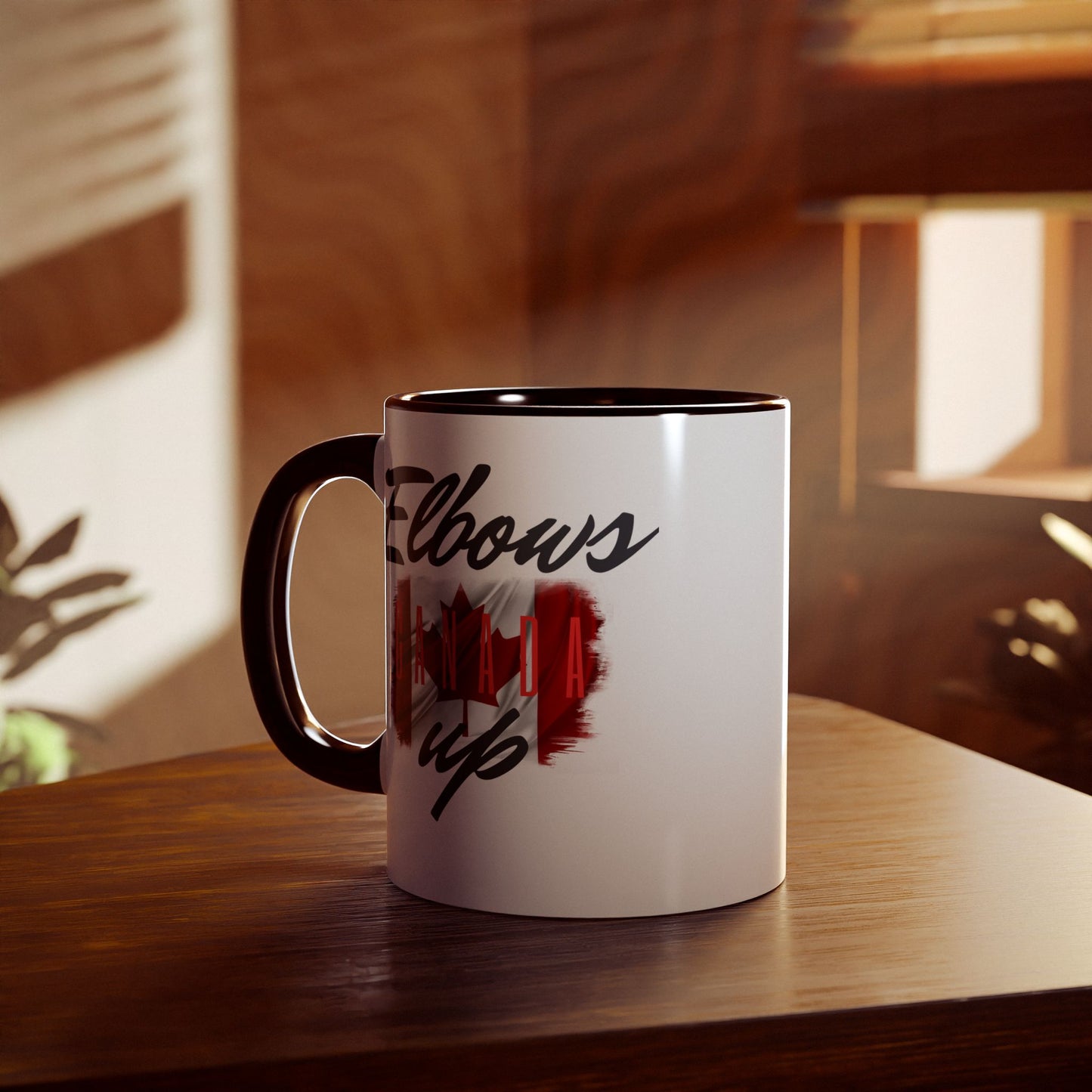 "Canada Elbows Up" Ceramic Coffee Cup