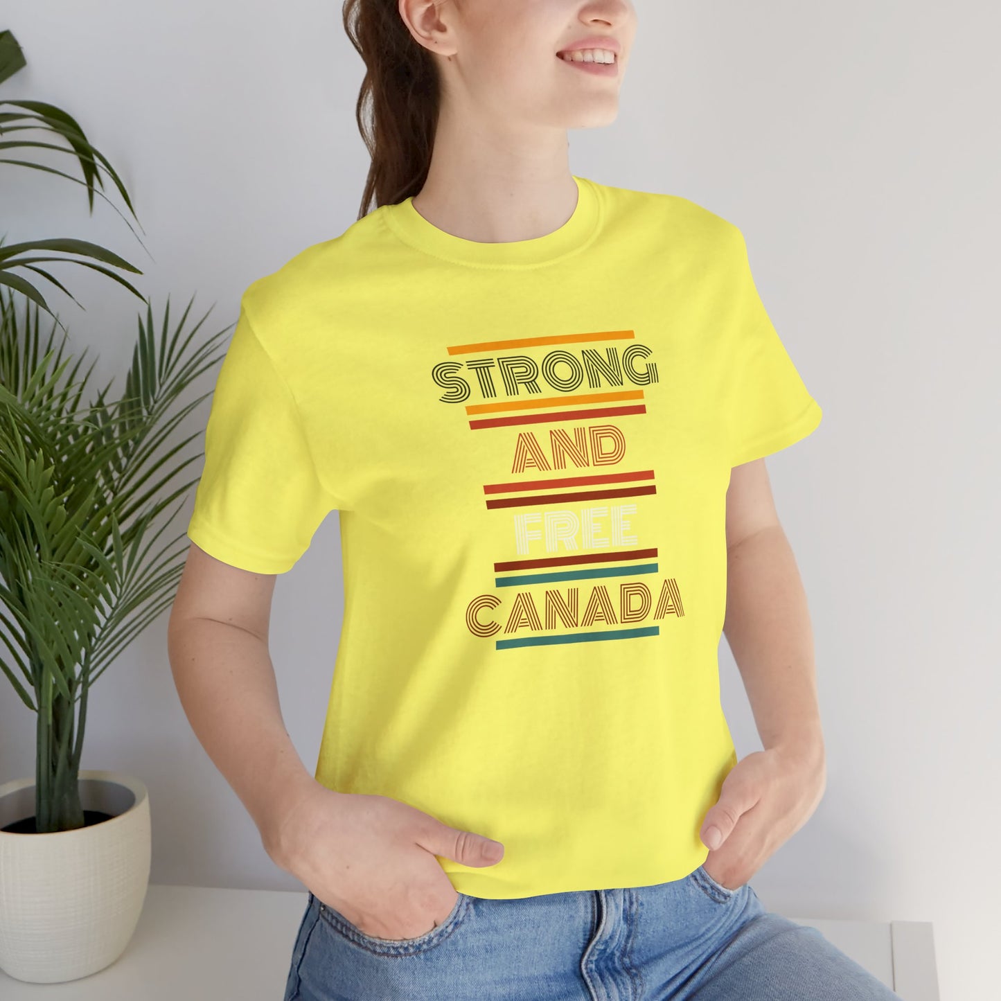 CANADA "Strong and Free Canada" unisex adult T-Shirt