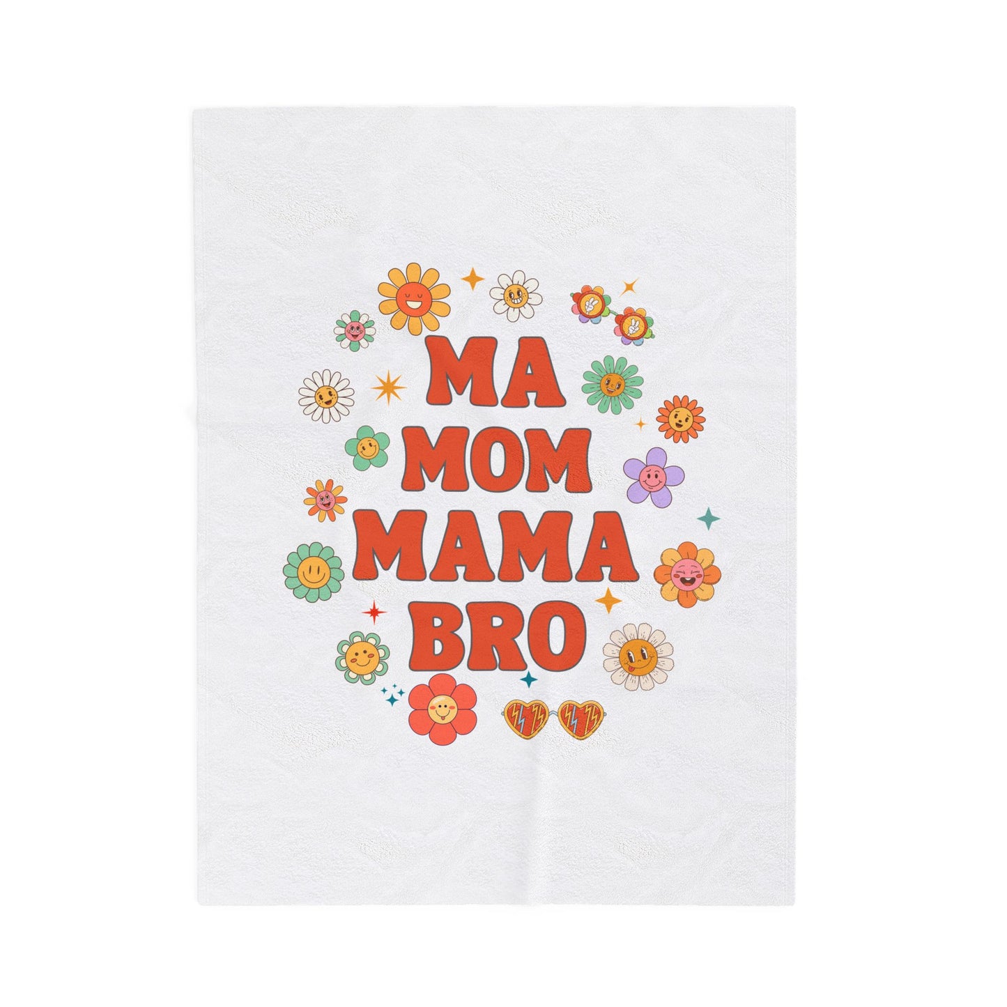 Floral Mother's Day Velveteen Plush Blanket