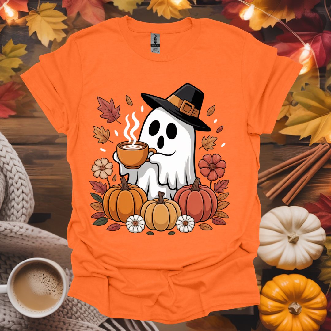 Ghost With Coffee T-Shirt