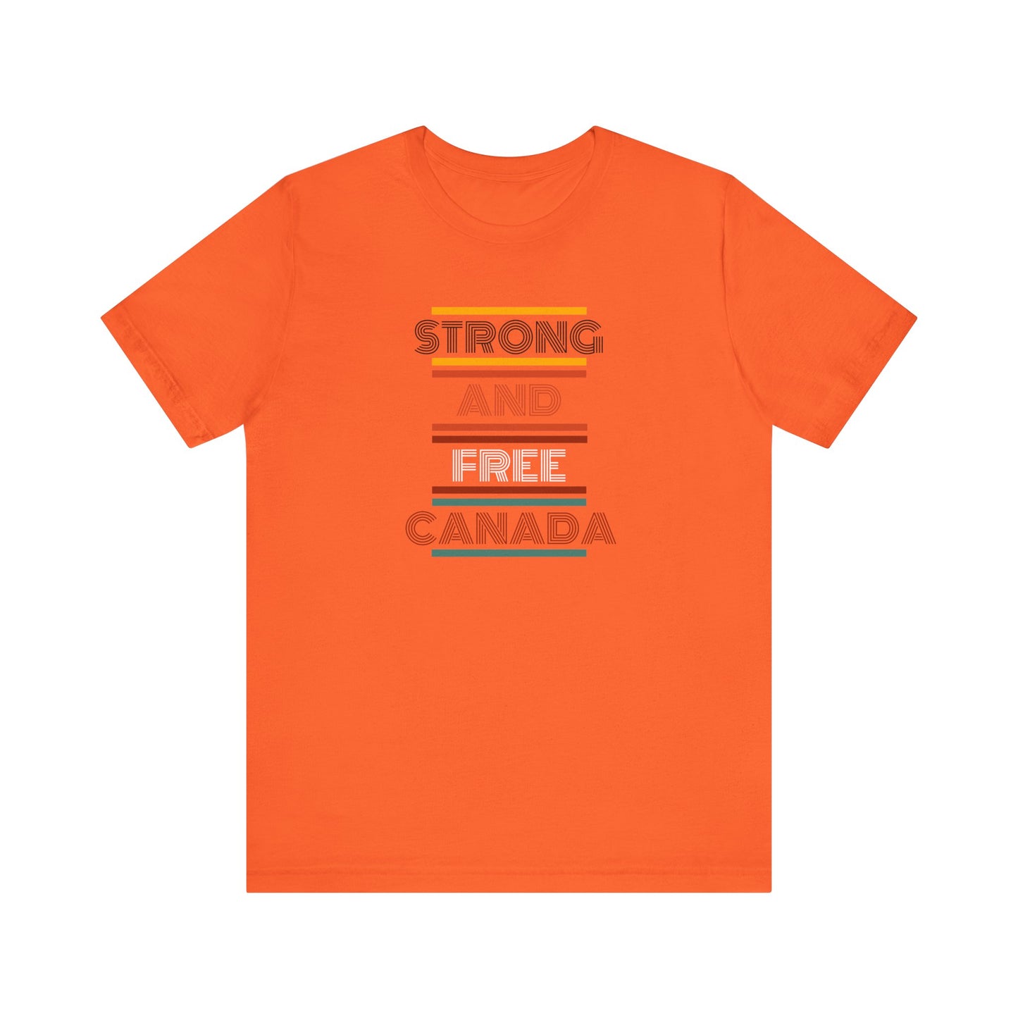 CANADA "Strong and Free Canada" unisex adult T-Shirt
