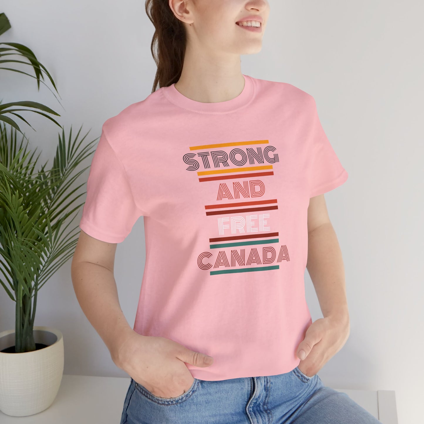 CANADA "Strong and Free Canada" unisex adult T-Shirt
