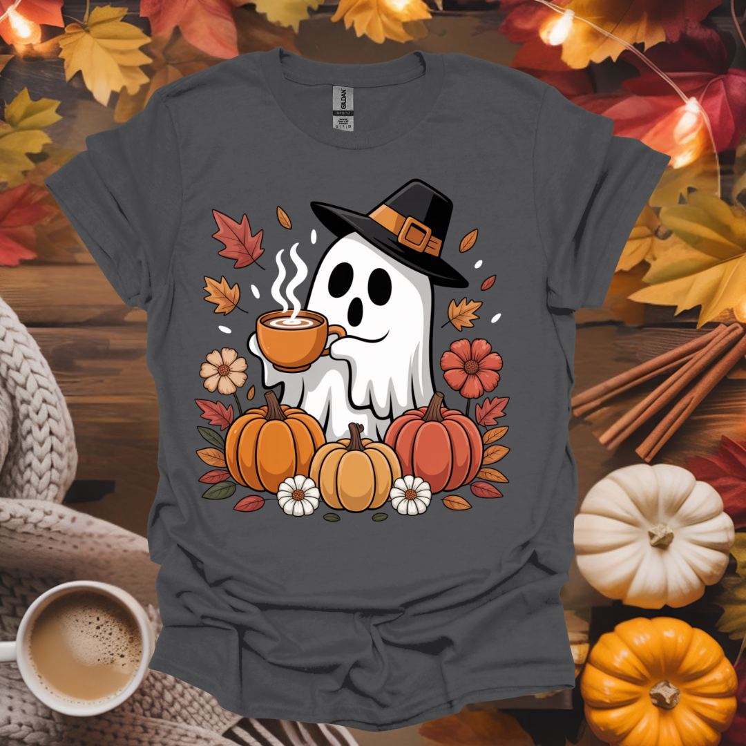 Ghost With Coffee T-Shirt