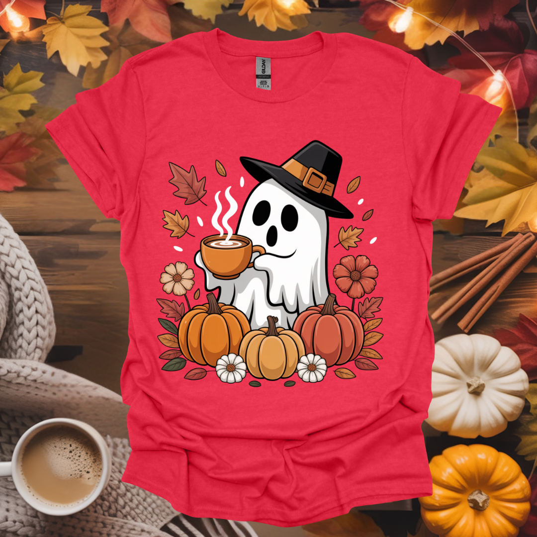 Ghost With Coffee T-Shirt