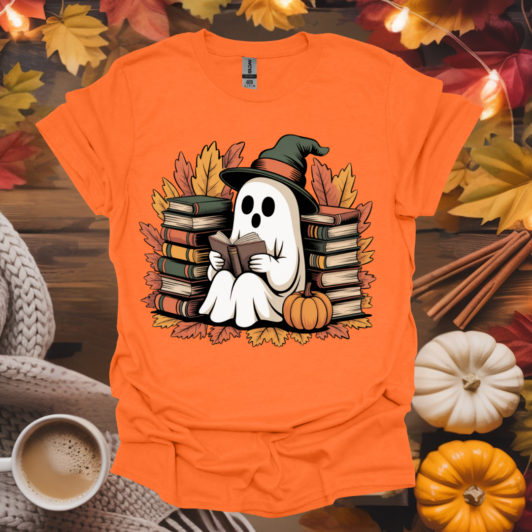 Ghost With Books T-Shirt