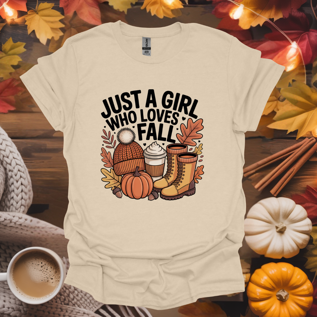 Just a Girl Who Loves Fall T-Shirt