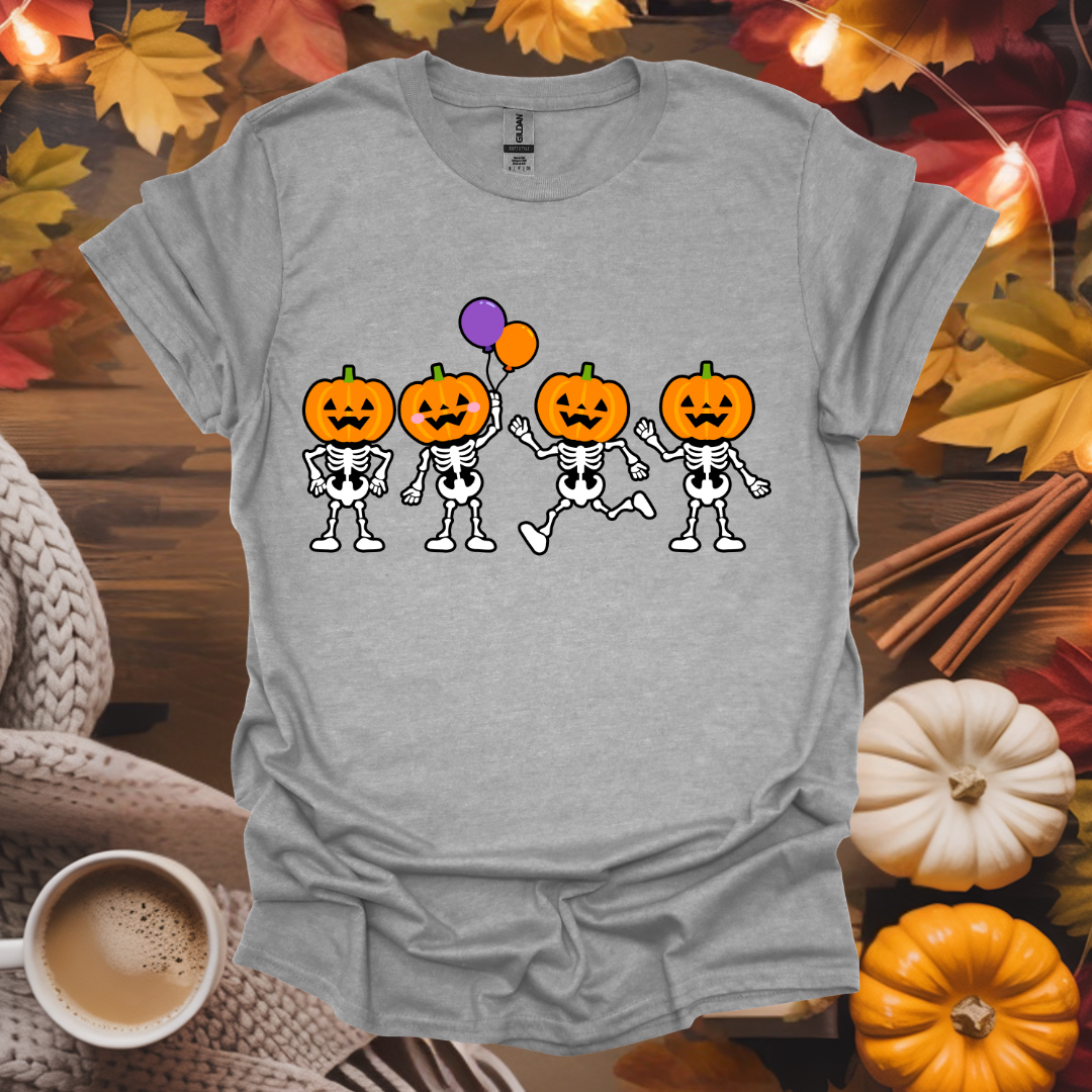 Dancing Pumpkin Skeletons T-Shirt