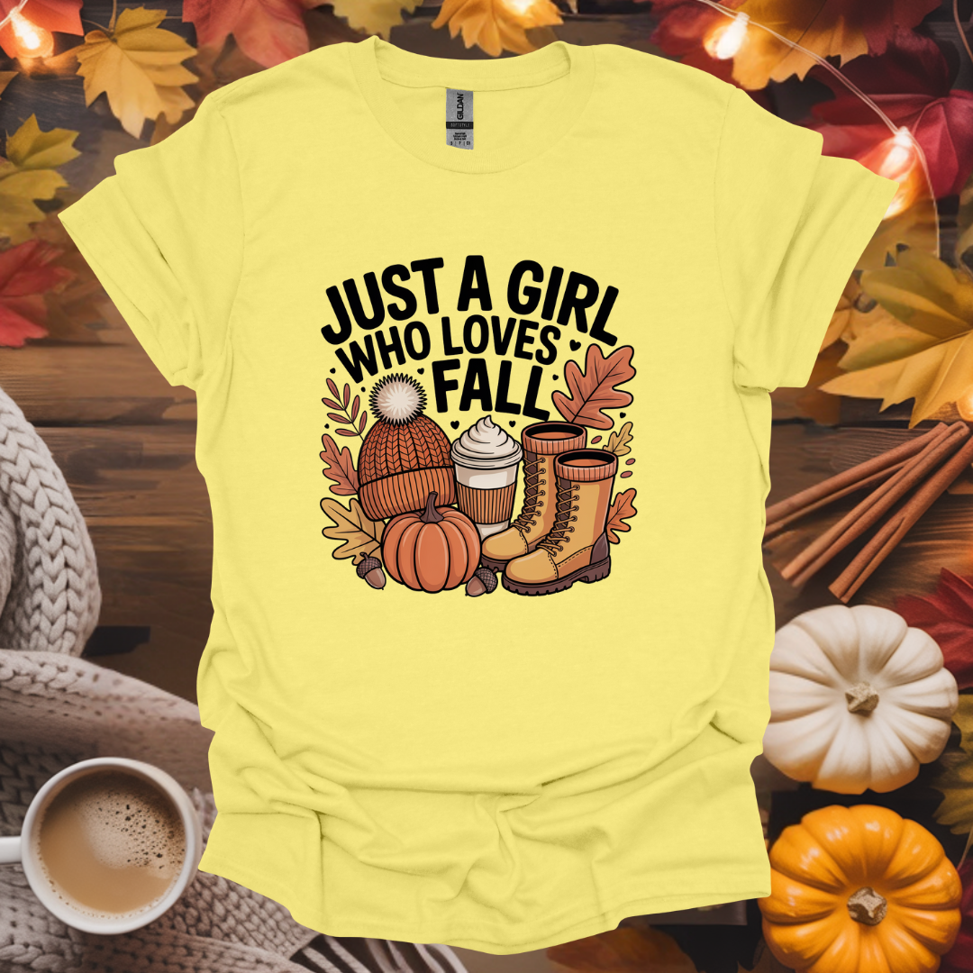 Just a Girl Who Loves Fall T-Shirt