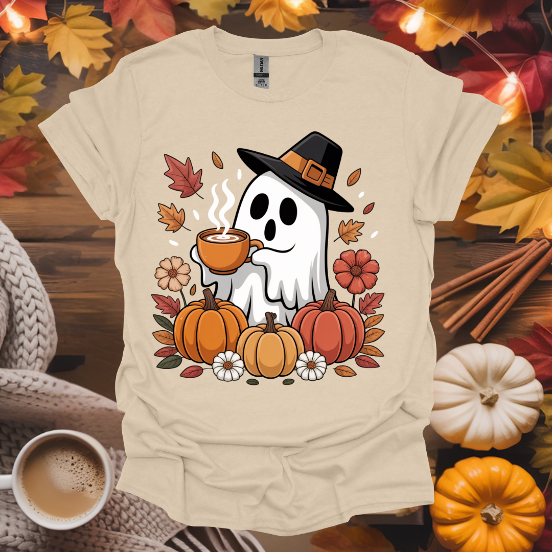 Ghost With Coffee T-Shirt