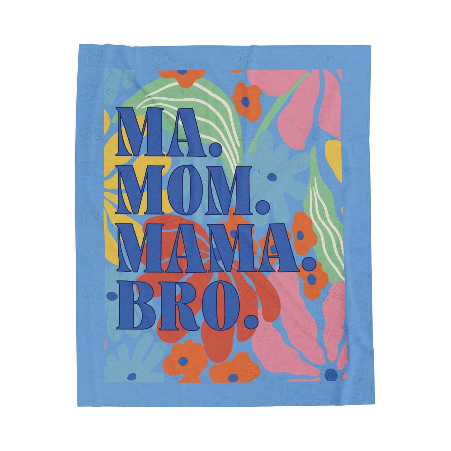Colorful Velveteen Plush Blanket for Mother's Day