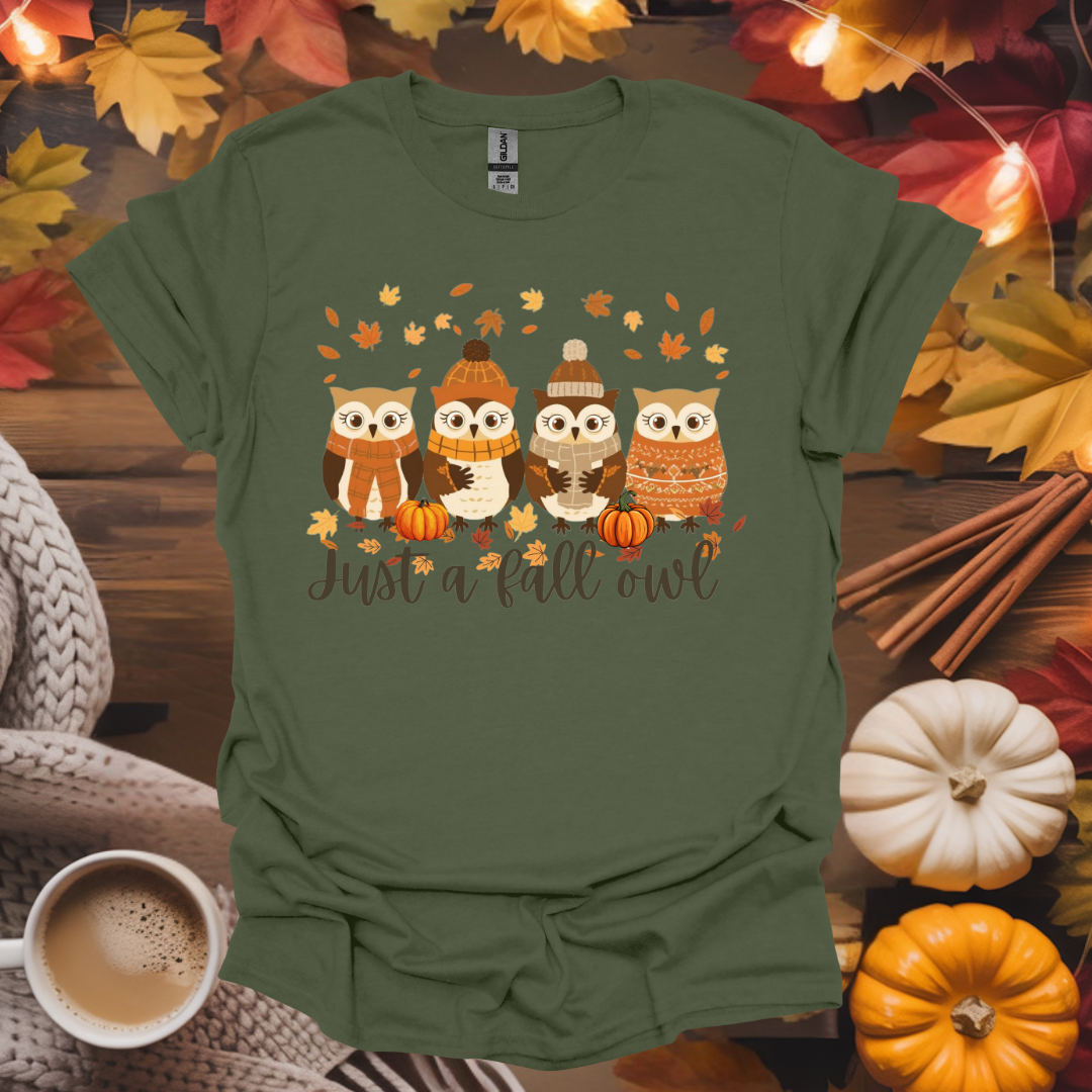 Just a Fall Owl T-Shirt