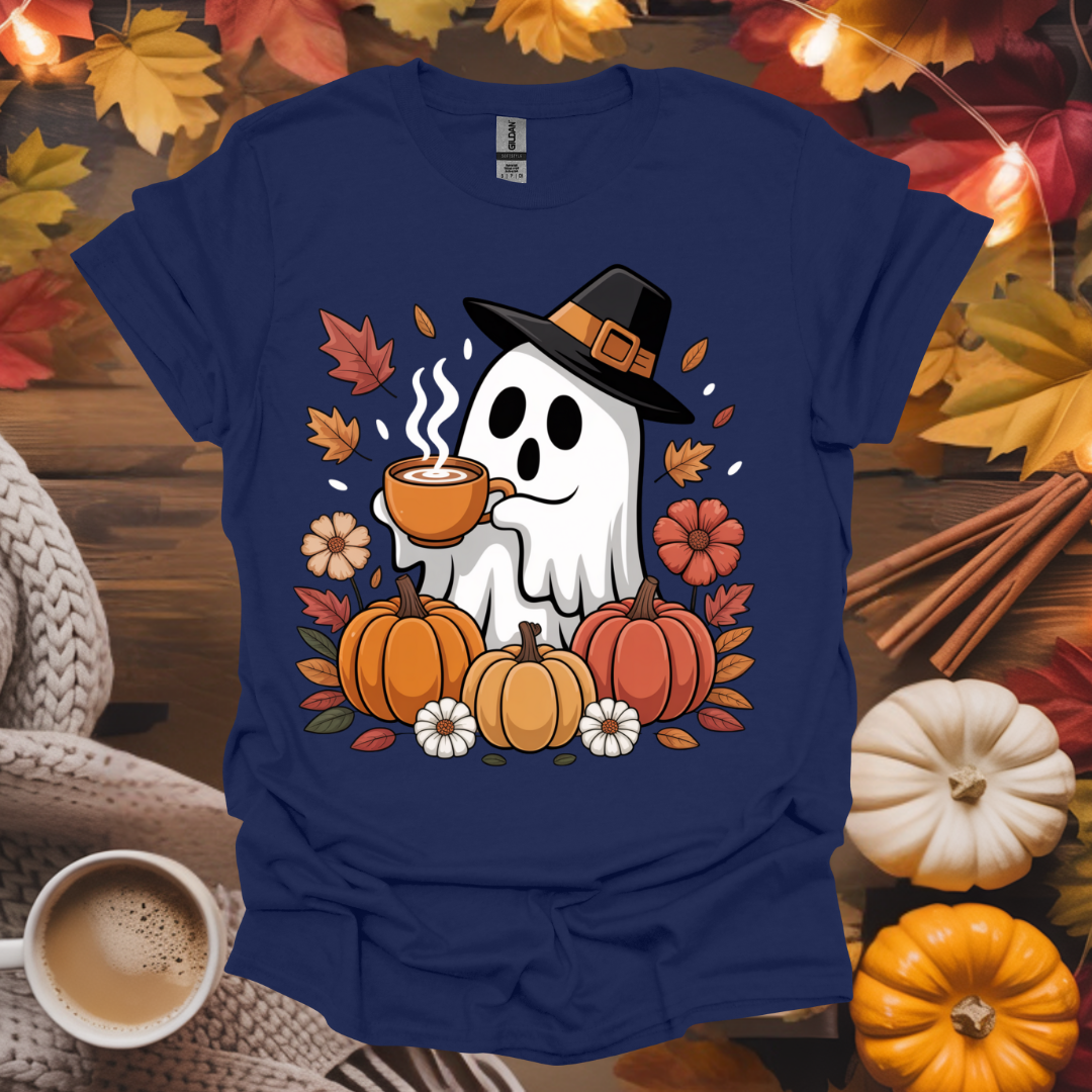 Ghost With Coffee T-Shirt