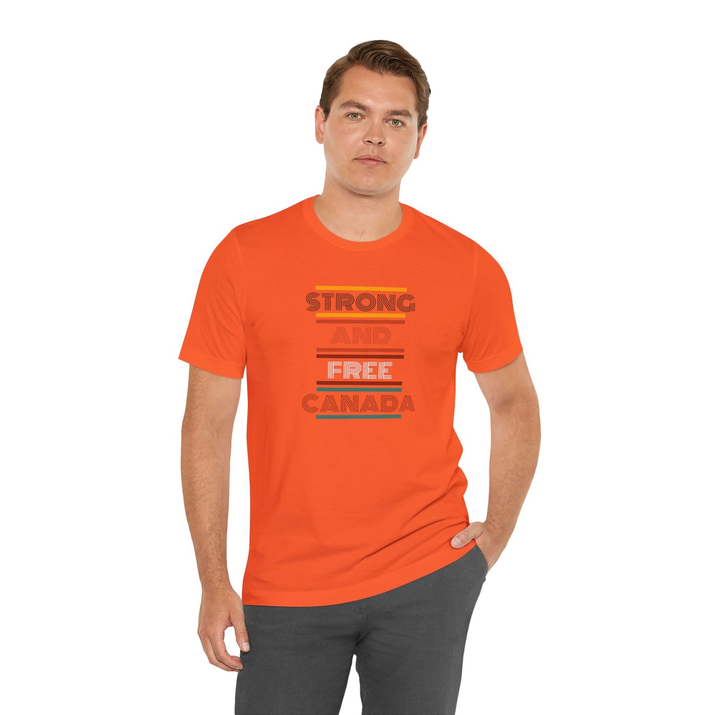 CANADA "Strong and Free Canada" unisex adult T-Shirt