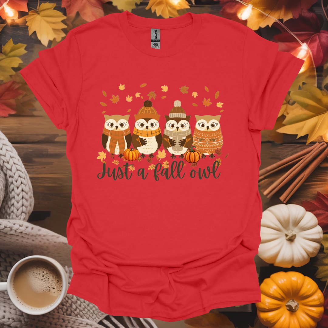 Just a Fall Owl T-Shirt