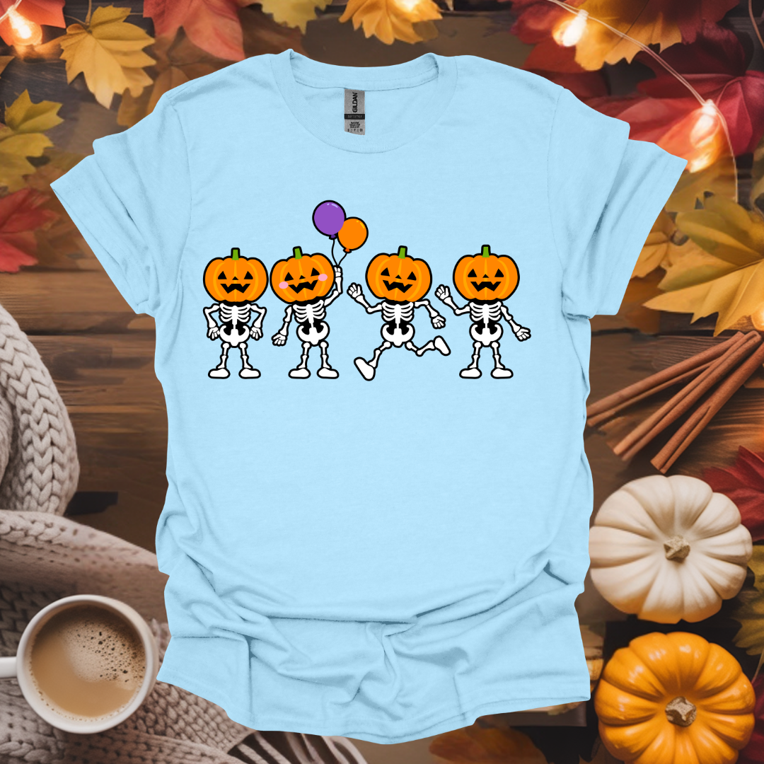 Dancing Pumpkin Skeletons T-Shirt
