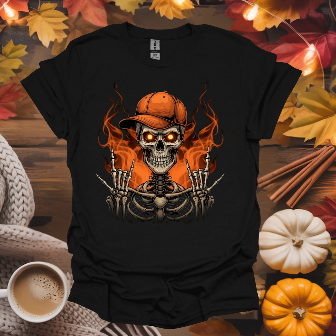 Skeleton on Fire T-Shirt