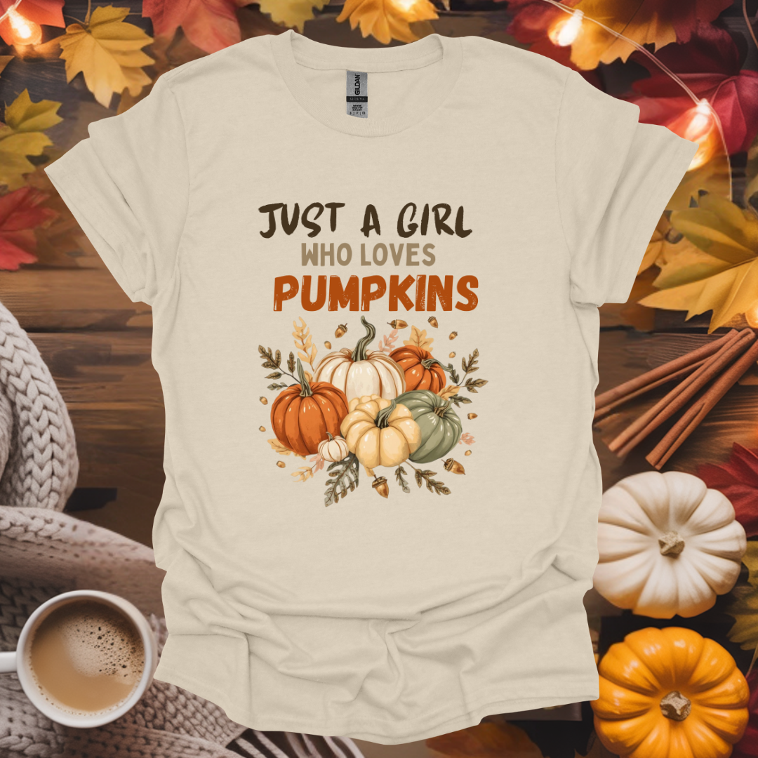 Just a Girl Who Loves Pumpkins T-Shirt