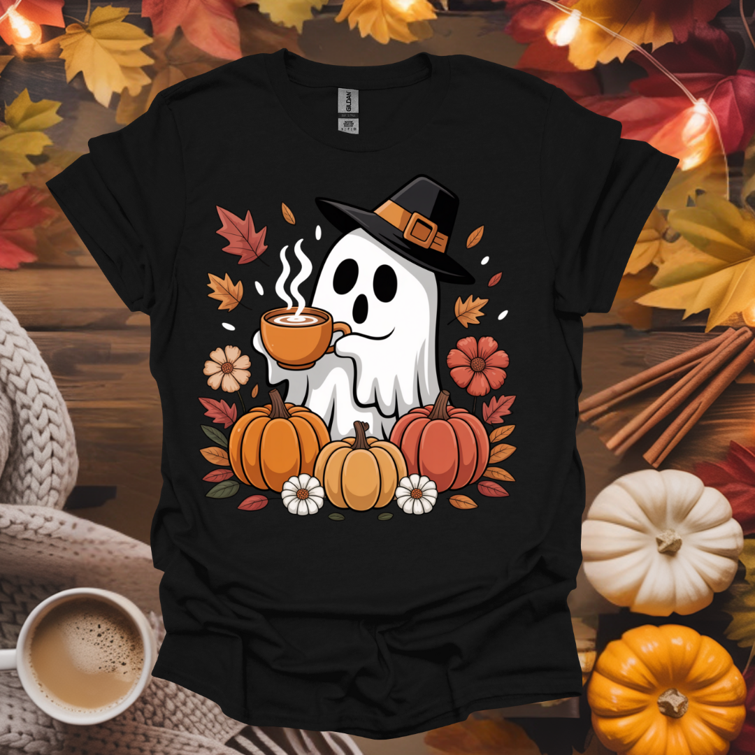 Ghost With Coffee T-Shirt