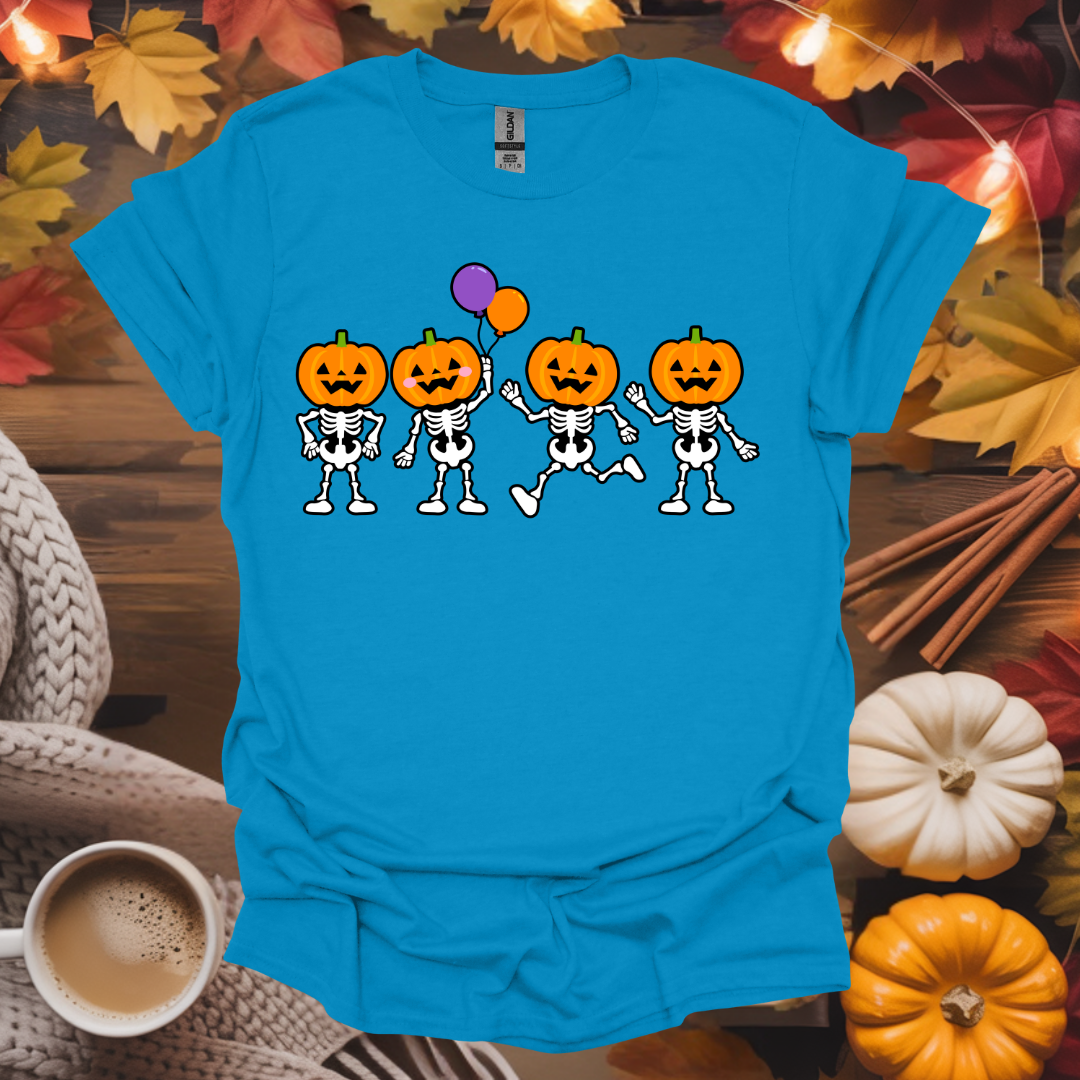 Dancing Pumpkin Skeletons T-Shirt