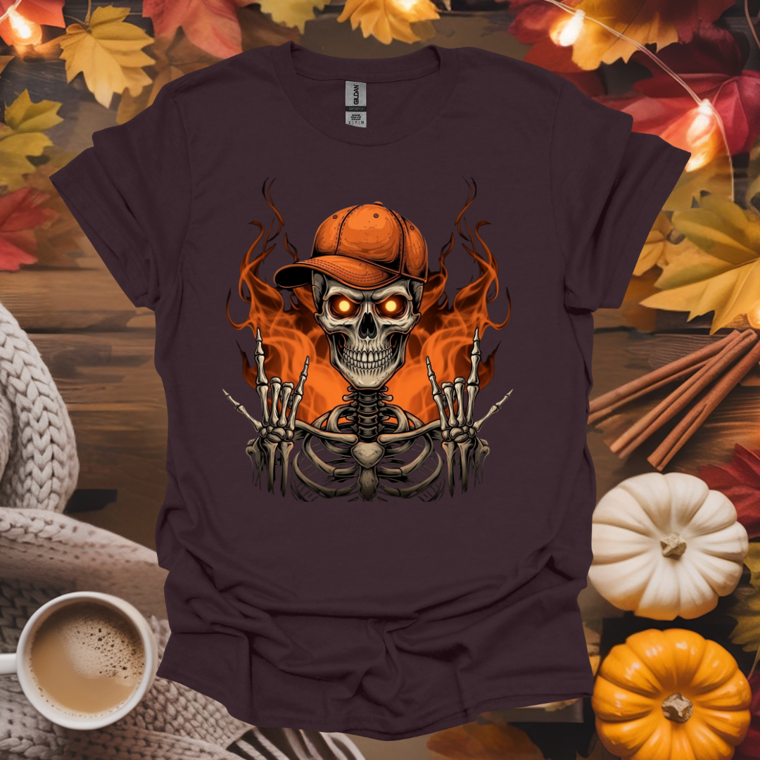 Skeleton on Fire T-Shirt