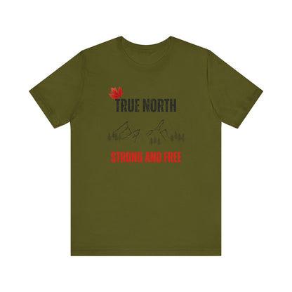 CANADA "True North Strong and Free"unisex adult T-shirt