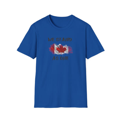CANADA "We Stand As One " unisex adult T-Shirt