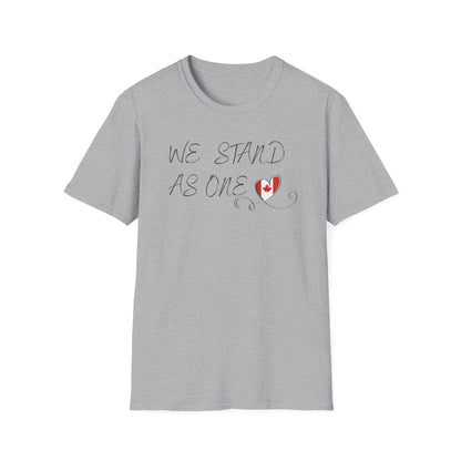 CANADA "We Stand As One" unisex adult T-Shirt