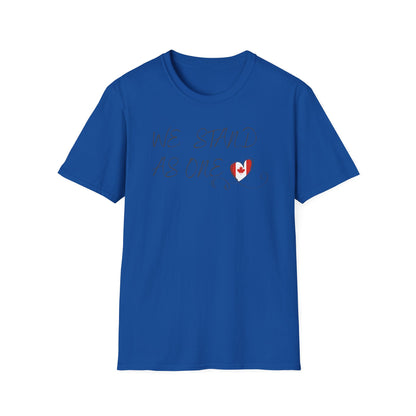 CANADA "We Stand As One" unisex adult T-Shirt