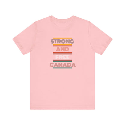 CANADA "Strong and Free Canada" unisex adult T-Shirt