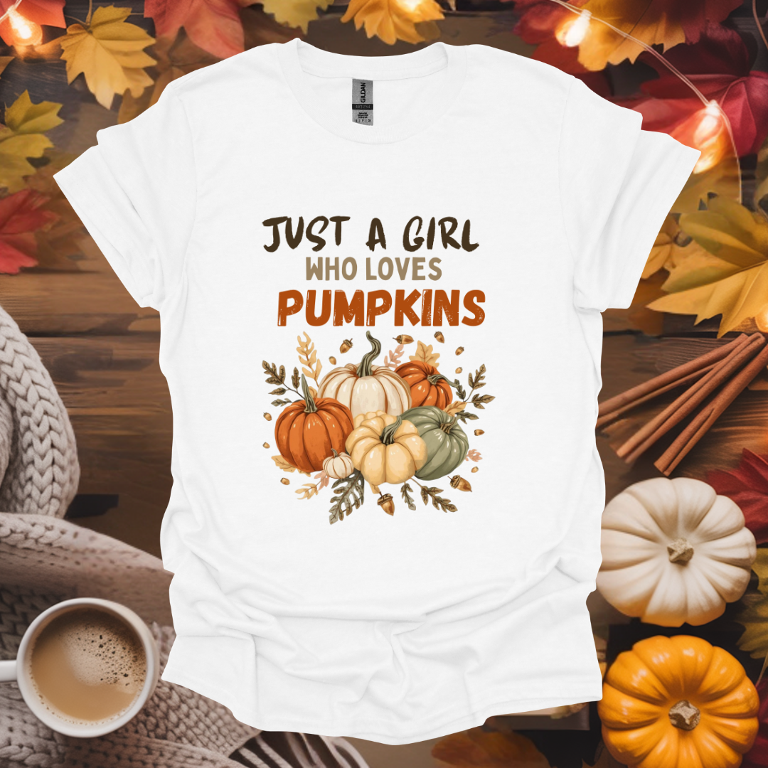 Just a Girl Who Loves Pumpkins T-Shirt