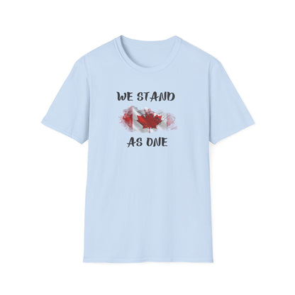 CANADA "We Stand As One " unisex adult T-Shirt