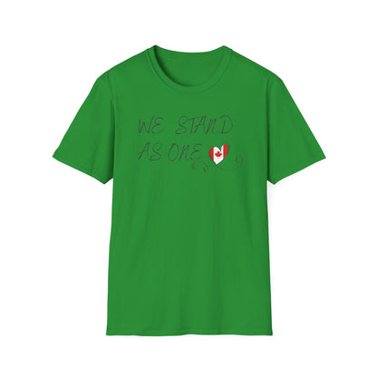 CANADA "We Stand As One" unisex adult T-Shirt