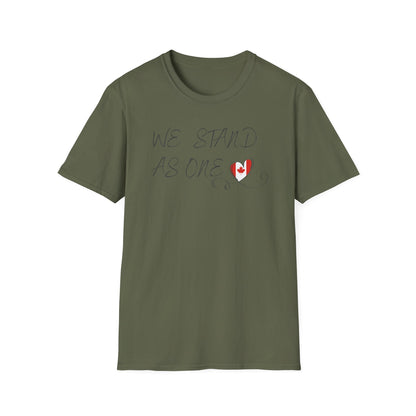 CANADA "We Stand As One" unisex adult T-Shirt