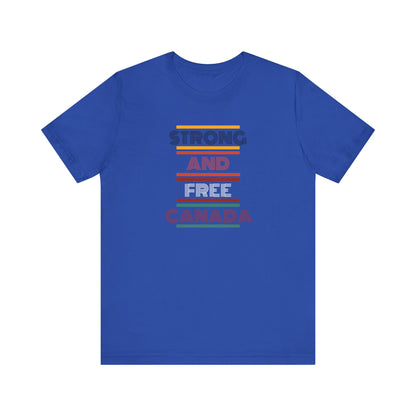 CANADA "Strong and Free Canada" unisex adult T-Shirt