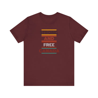 CANADA "Strong and Free Canada" unisex adult T-Shirt