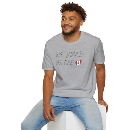 CANADA "We Stand As One" unisex adult T-Shirt