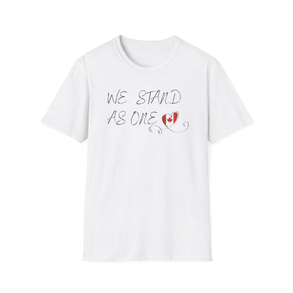 CANADA "We Stand As One" unisex adult T-Shirt