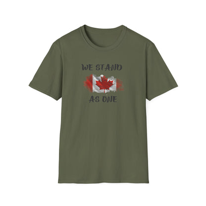 CANADA "We Stand As One " unisex adult T-Shirt