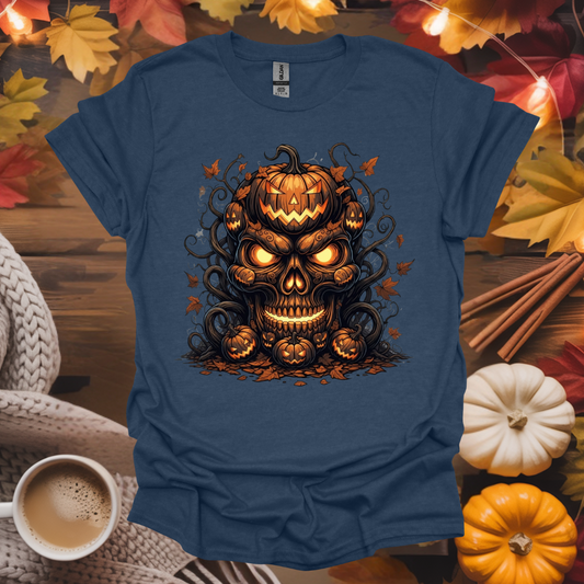 Jack-o-lantern Pumpkin Skull T-Shirt